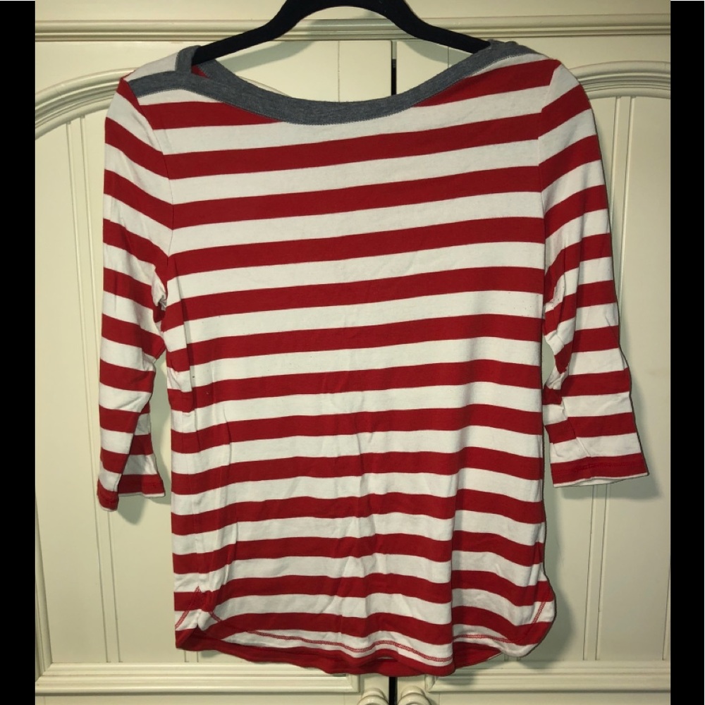 Long sleeve striped top